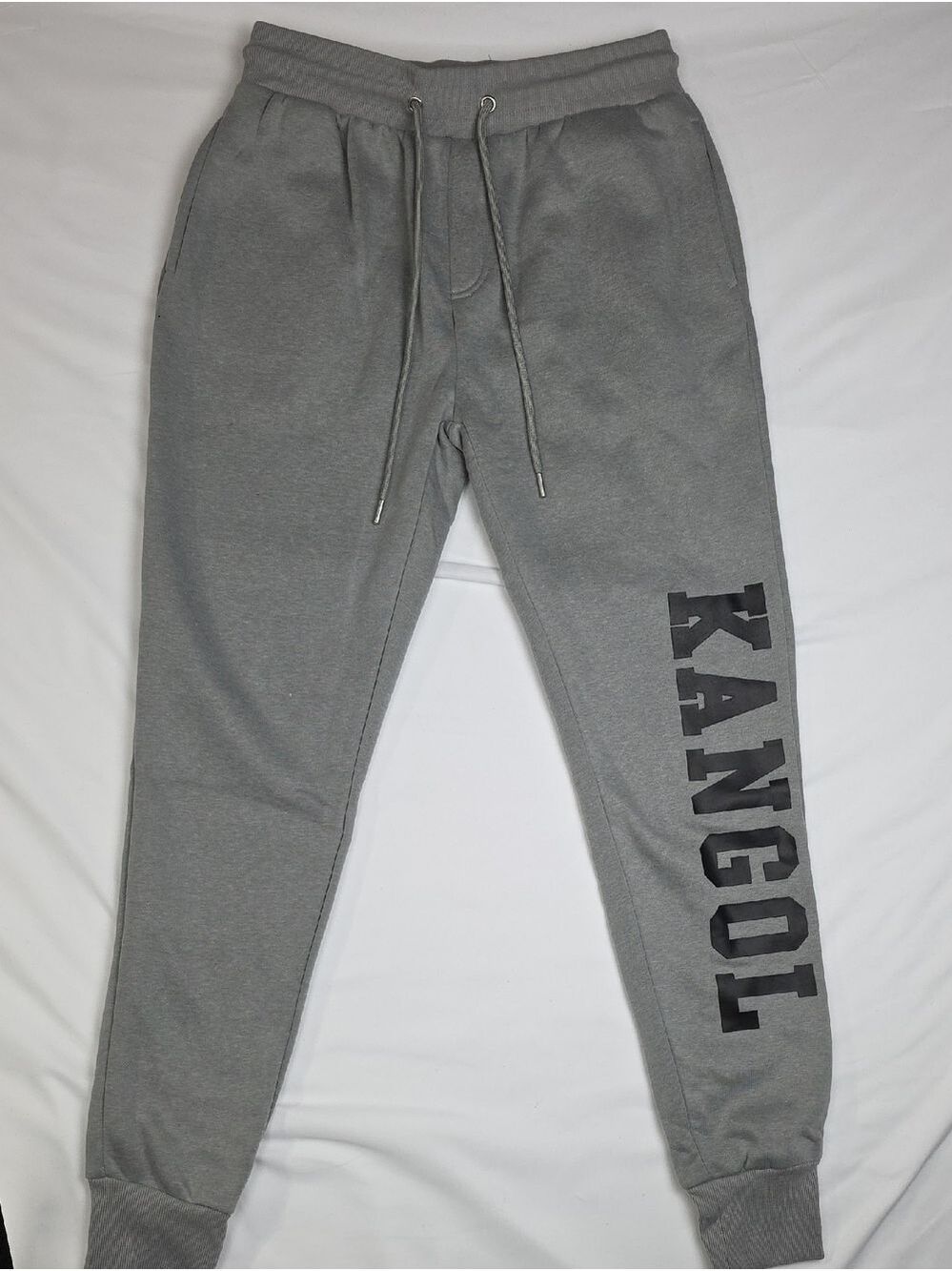 Kangol Gray Logo Joggers with Side Script
